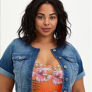 NWT Torrid cropped Jean jacket size 2